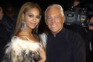 Armani with Beyoncé