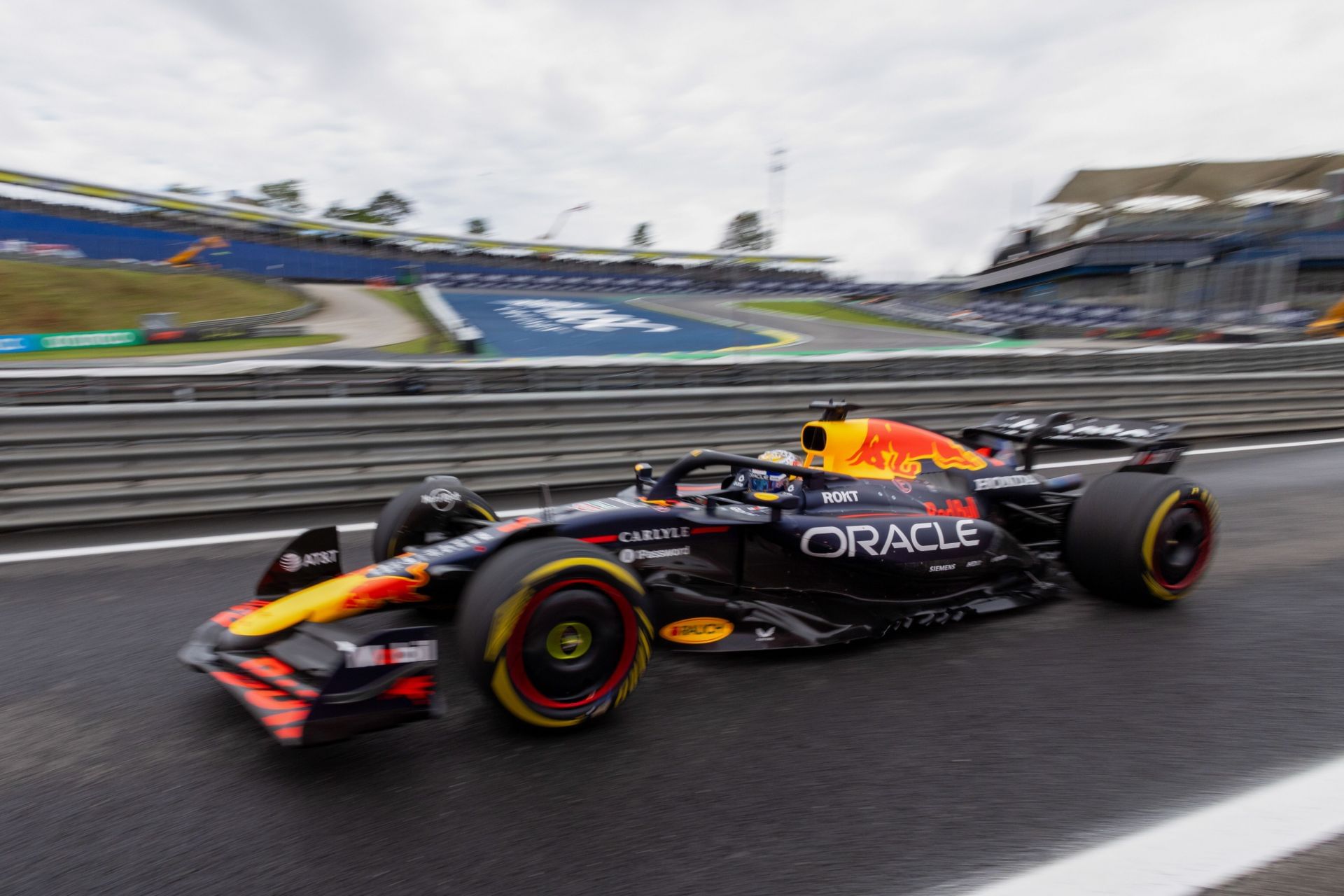 The Red Bull of Max Verstappen at the F1 Brazilian Grand Prix Qualifying - Source: Getty