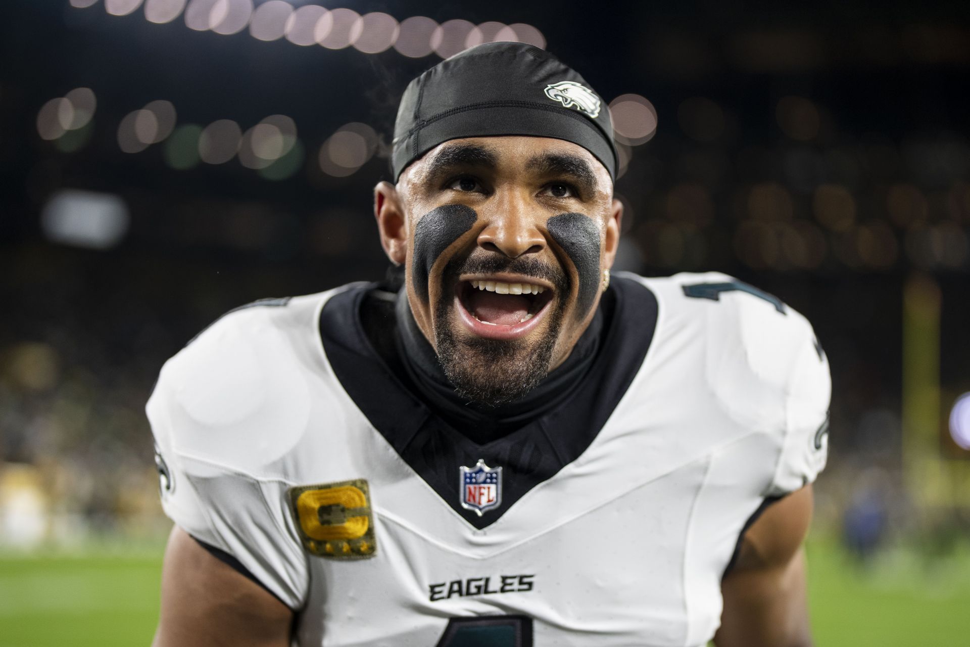 Quarterback Jalen Hurts of the Philadelphia Eagles - Source: Getty